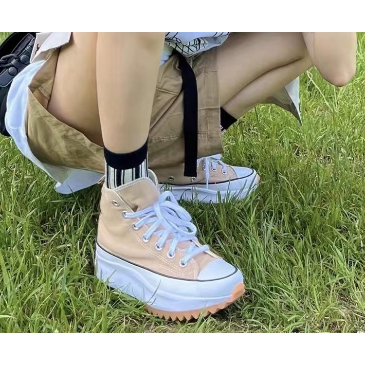 Giày Converse 1970S Đế Dày Tăng Chiều Cao Vải Canvas Màu Đen Cá Tính