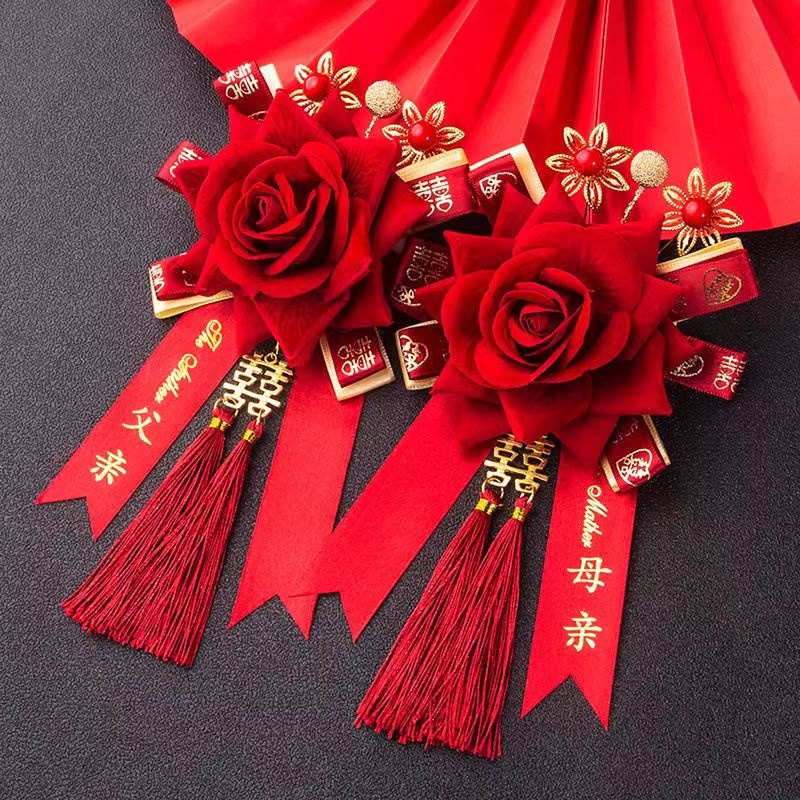 Ghim Cài Áo Phù Dâu / Phù Dâu / Gia Đình Phong Cách Mới Cao Cấp Phù Dâu / Cha Mẹ