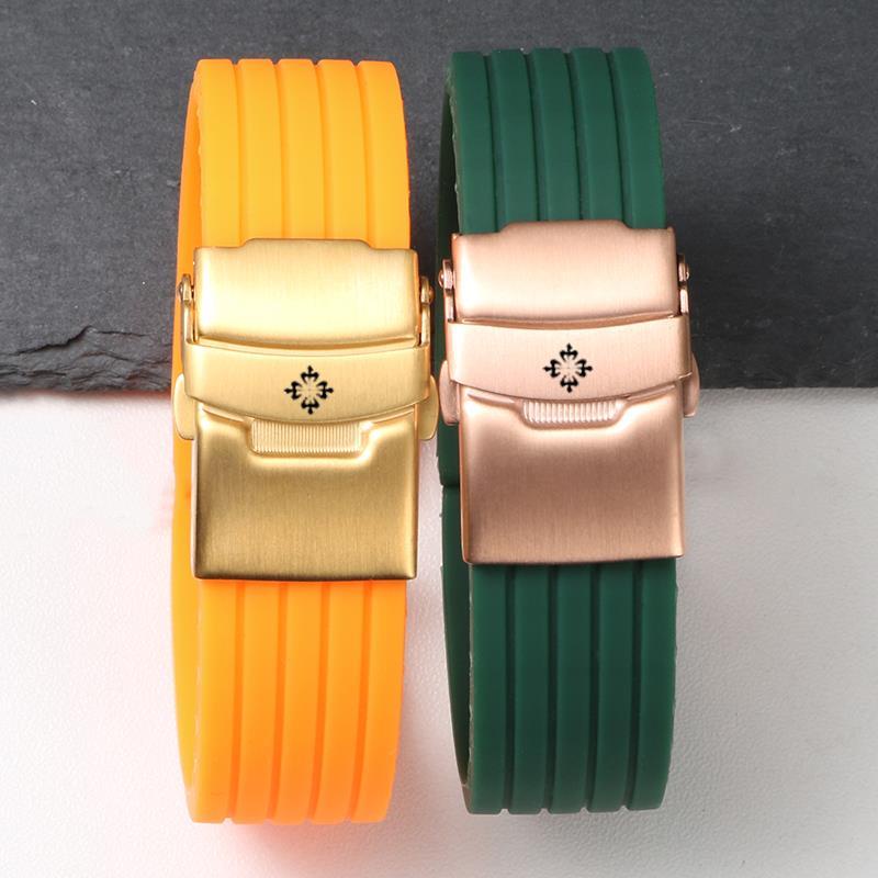 PATEK PHILIPPE 2/20✈Dây Đeo Cao Su Silicone Cao Su Mềm Chống Thấm Nước Cho Nam Nữ