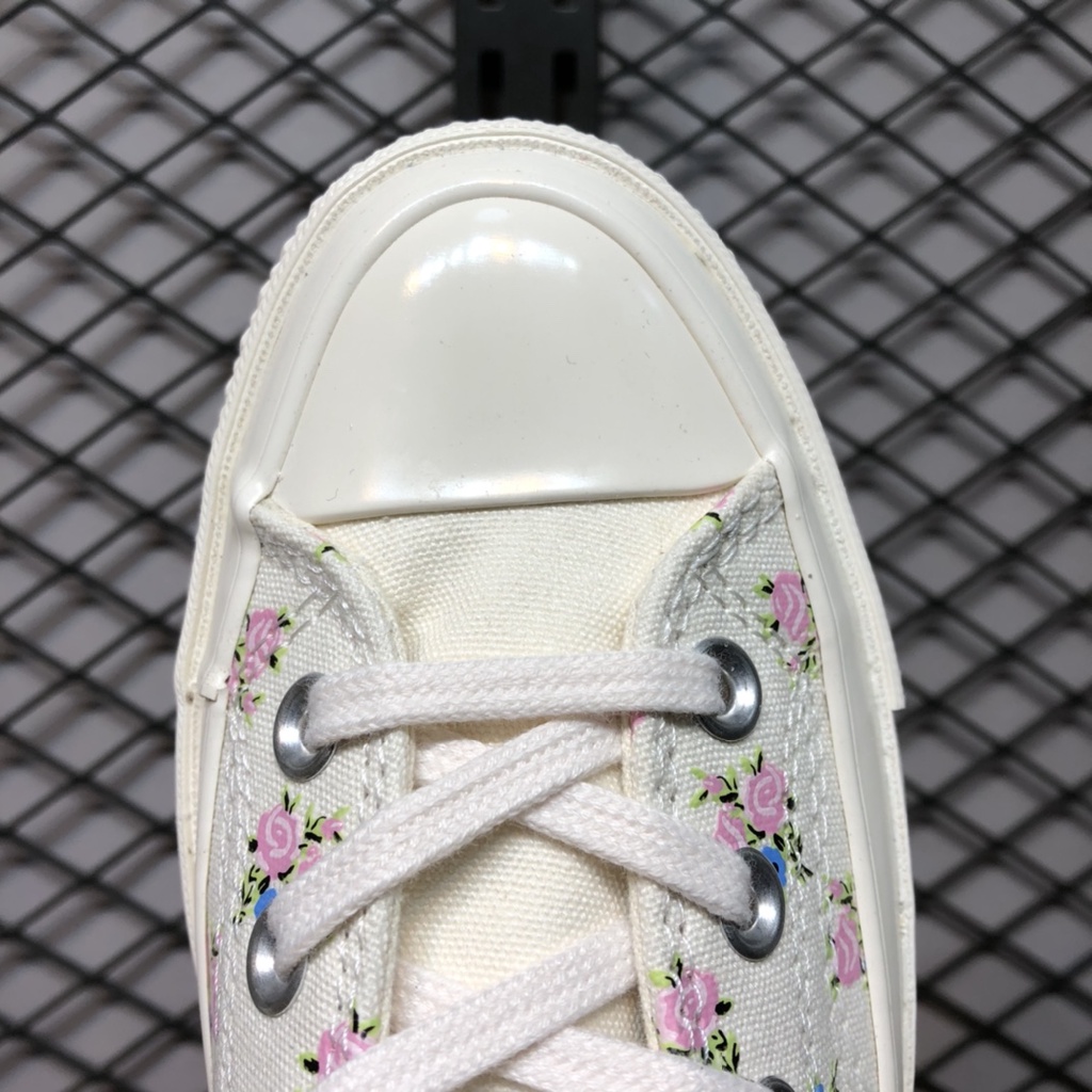 Giày Converse Vải Canvas Thêu Hoa Nhỏ Xinh Thời Trang Mùa Xuân 1970s Cho Nữ