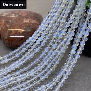 Chuỗi hạt đá mắt mèo trắng tự nhiên 2 / 3 / 4mm
