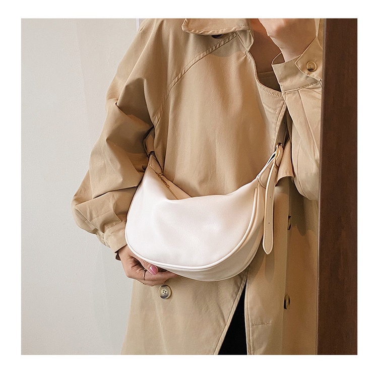 Ielgy Túi Đeo Chéo Chất Liệu Pu Điều Chỉnh Được Hình Bánh Bao / Cấu Trúc Vĩnh Viễn: Ngăn Đựng Thẻ Có Khóa Kéo