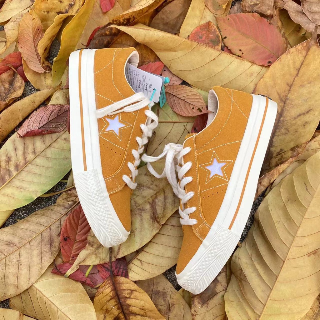 Giày Thể Thao Converse One Star OX Da Lộn Cổ Thấp Phong Cách Retro