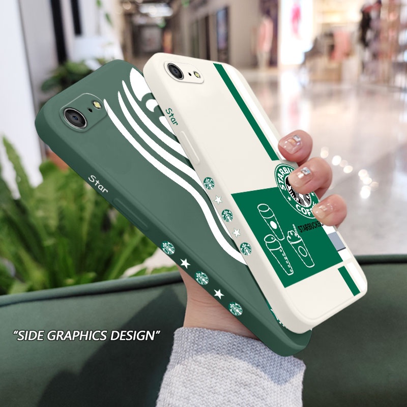 Ốp Điện Thoại Silicon Dẻo Họa Tiết Ly Cà Phê Dễ Thương Cho IPhone 8 7 6 6S Plus SE 2020