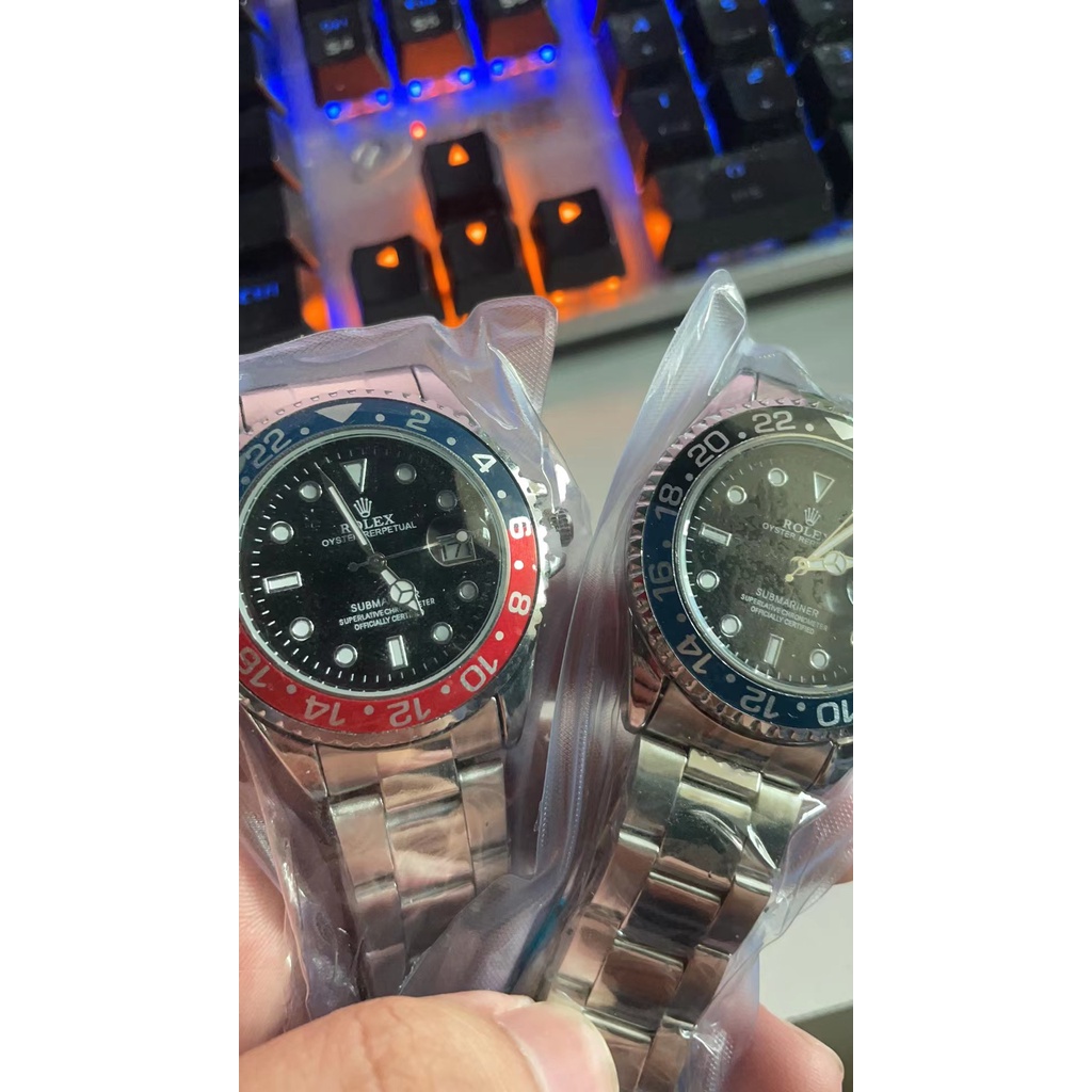 Đồng Hồ Rolex Dây Thép Không Gỉ Chống Thấm Nước Thời Trang Cho Nam