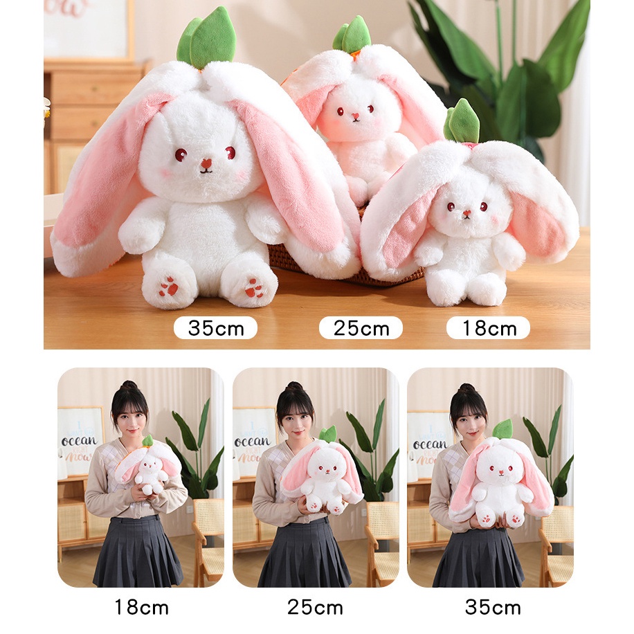 BP MART Trái cây thỏ dâu tây cà rốt thỏ ôm gối búp bê sang trọng