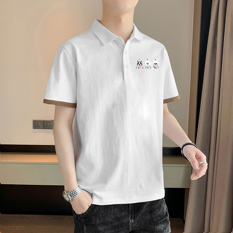 Áo polo Ngắn Tay Phong Cách Hàn Quốc Dành Cho Nam