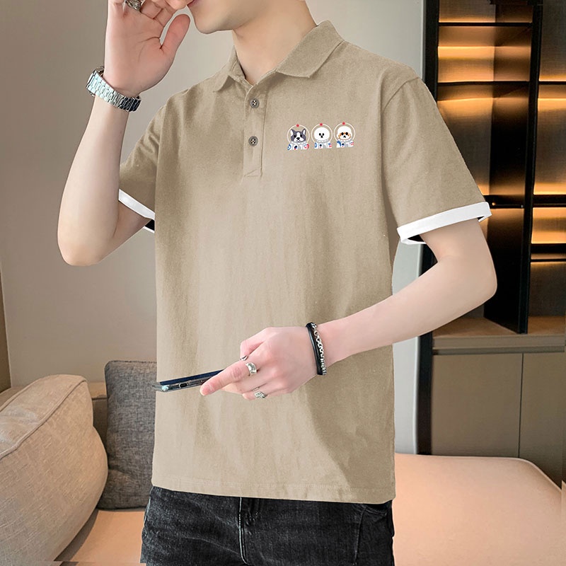 Áo polo Ngắn Tay Phong Cách Hàn Quốc Dành Cho Nam