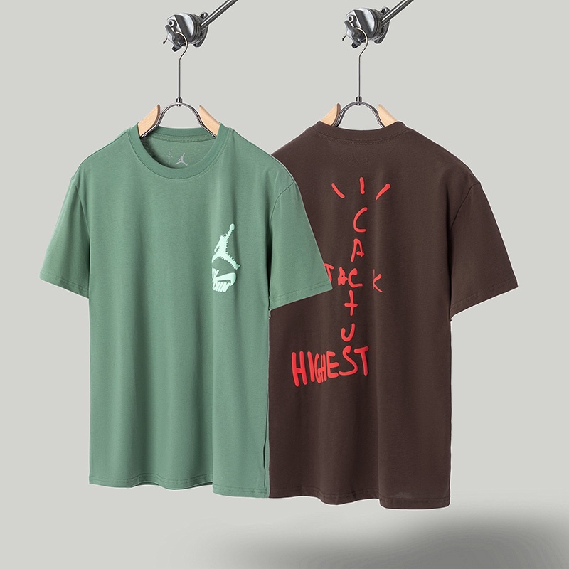Áo Thun Tay Ngắn Cổ Tròn In Họa Tiết Travis Scott Barb Chất Lượng Cao Cho Nam Và Nữ