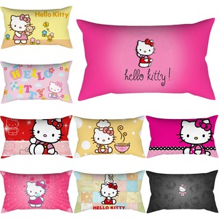 Vỏ gối vuông 50 * 30cm in hình hello kitty đáng yêu