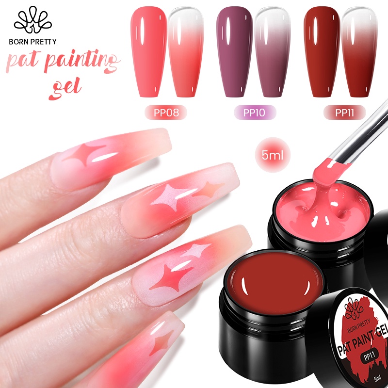 Sơn Móng Tay Gel UV BORN PRETTY 5ml Màu Sắc Gradient