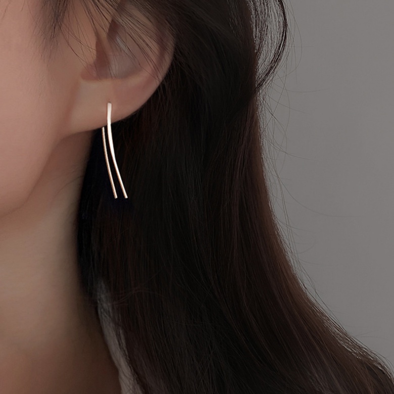 Bông Tai Kim Loại Cao Cấp Thiết Kế Đơn Giản Thời Trang / Khuyên Tai