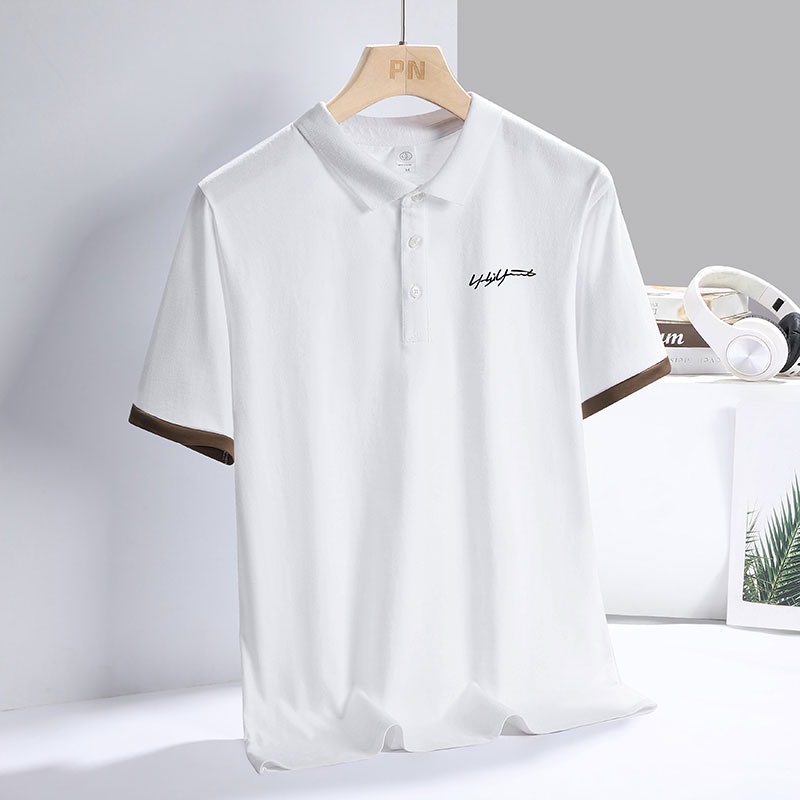 Áo polo Tay Ngắn Phong Cách Hàn Quốc Thời Trang Mùa Hè Cho Nam