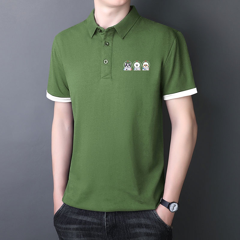 Áo polo Ngắn Tay Phong Cách Hàn Quốc Dành Cho Nam