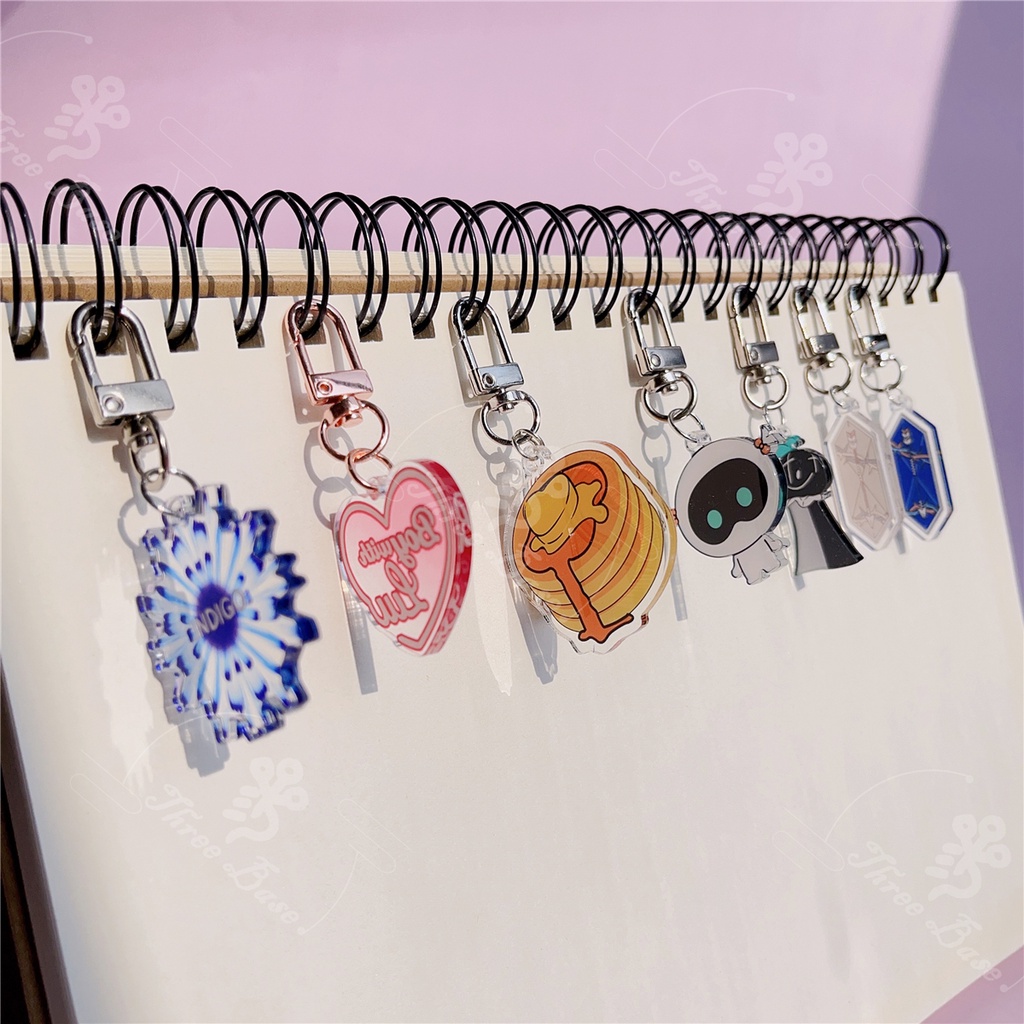 Móc Chìa Khóa Bằng Acrylic Hình Nhóm Nhạc BTS Hoạt Hình Dễ Thương