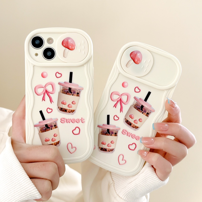 Ốp Điện Thoại Chống Sốc Có Nắp Trượt Bảo Vệ Camera Cho Iphone 14 11 12 13 Pro Max XS Max XR Pro Max