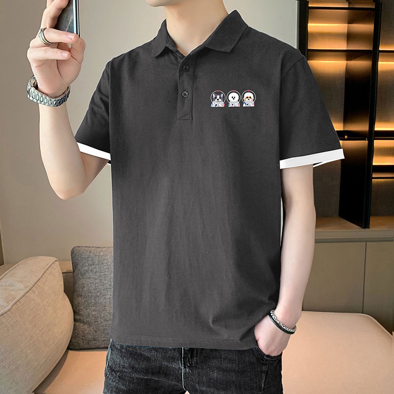 Áo polo Ngắn Tay Phong Cách Hàn Quốc Dành Cho Nam