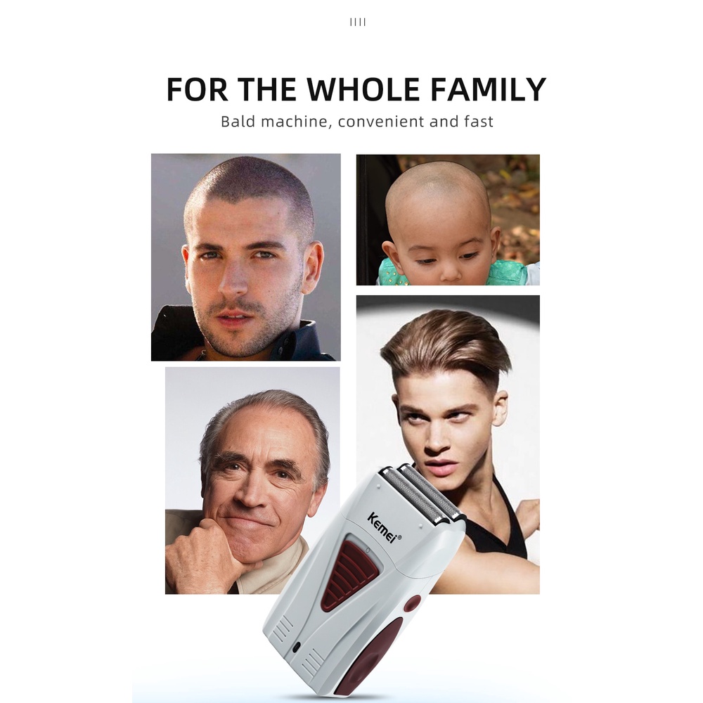 Tông Đơ Cắt Tóc Chuyên Nghiệp Kemei 0mm KM-3382 Chất Lượng Cao Cho Nam