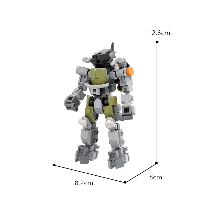 Đồ Chơi Lắp Ráp Rô Bốt Chiến Binh MOC-94380 164 Mảnh Cho Bé