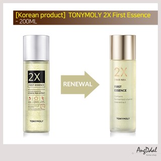Experience Radiant, Youthful Skin with TONYMOLY 2X First Essence - The Ultimate Skin Booster for Double Hydration & Nourishment.