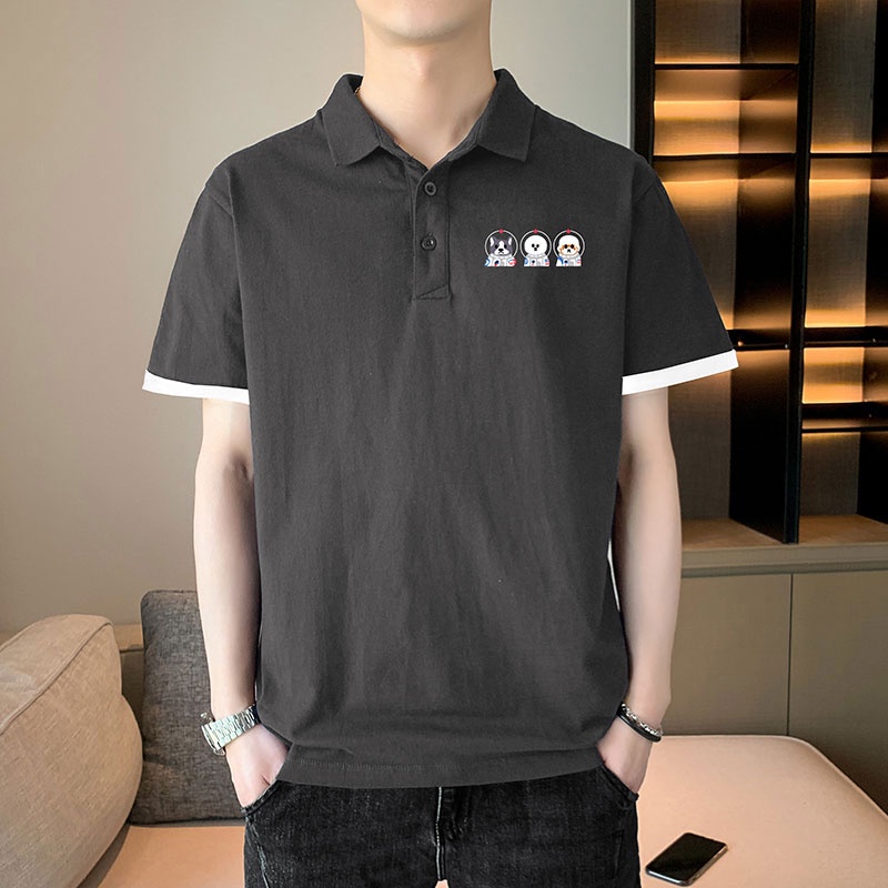 Áo polo Ngắn Tay Phong Cách Hàn Quốc Dành Cho Nam