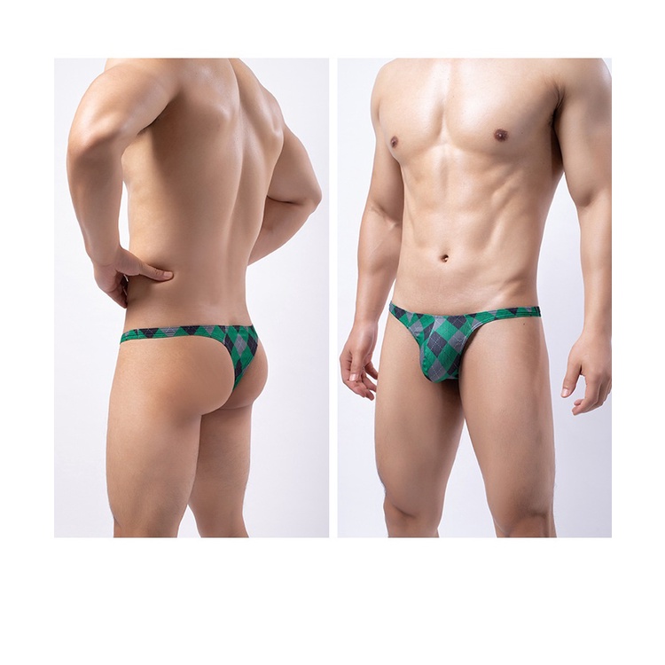 Quần Lót Lưng Thấp Vải Lụa Lạnh Thoáng Khí In Họa Tiết Cá Tính Cho Nam