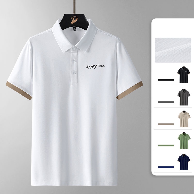 Áo polo Tay Ngắn Phong Cách Hàn Quốc Thời Trang Mùa Hè Cho Nam
