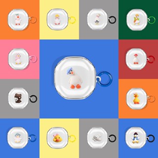 Vỏ Bảo Vệ Hộp Sạc Tai Nghe Bluetooth Bằng Silicon Mềm Trong Suốt Họa Tiết Hoạt Hình Baseus WM01 / WM02