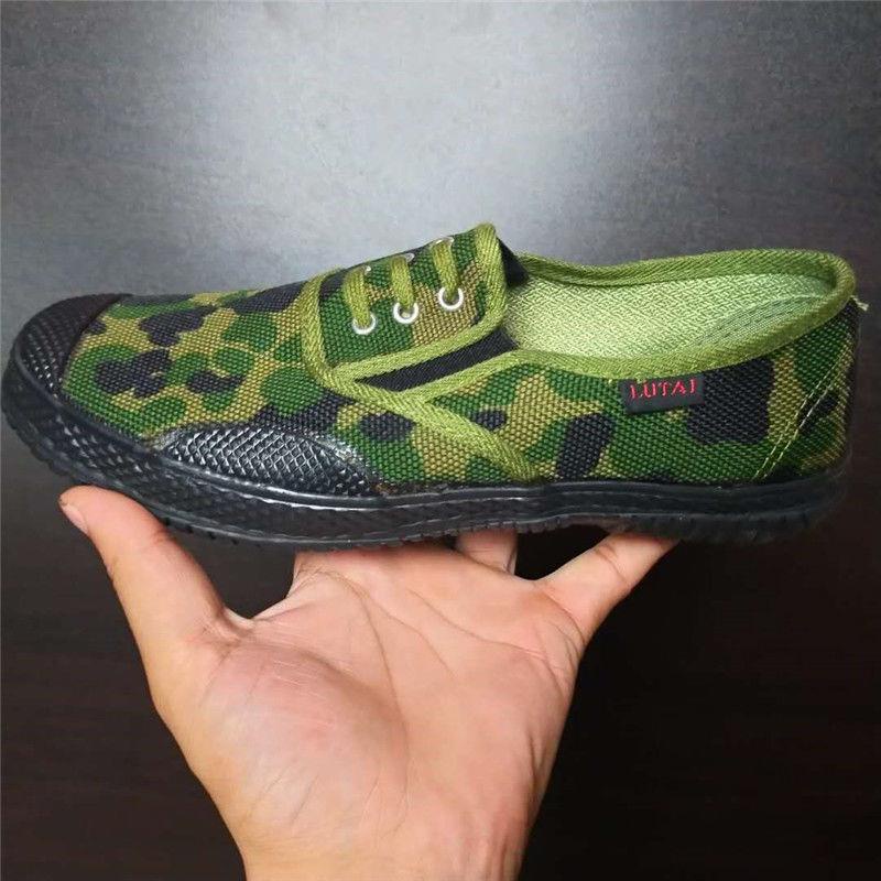 Lutai Giày Canvas Đế Mềm Nhẹ Chống Trượt Họa Tiết Rằn Ri Đi Làm Cho Nam