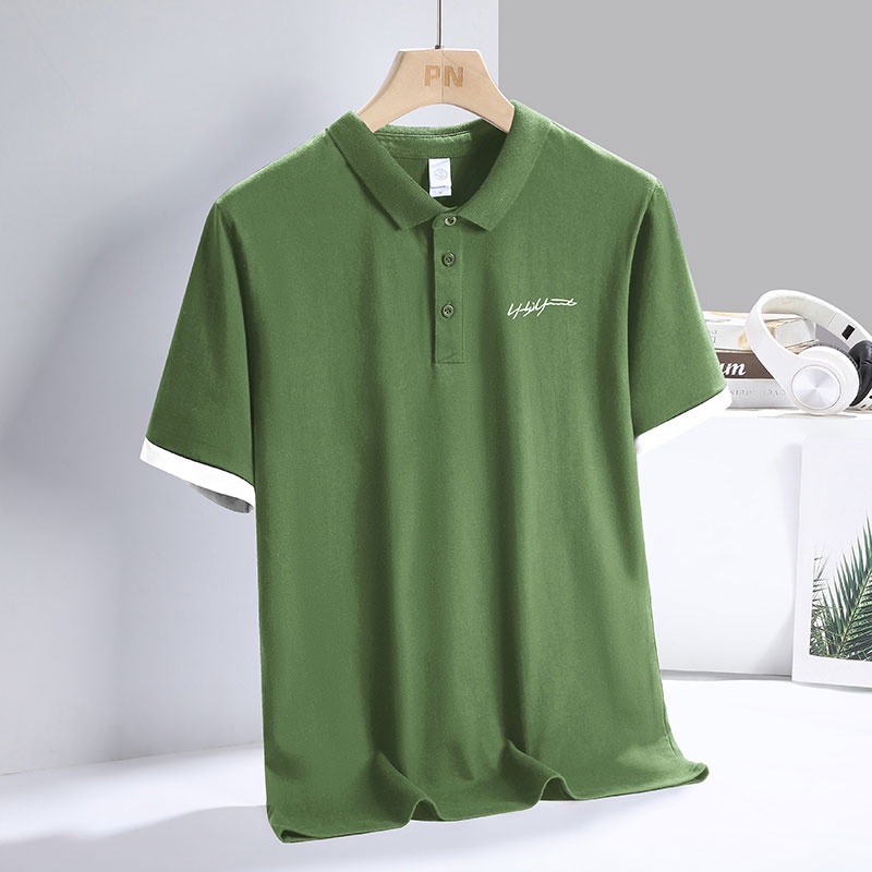 Áo polo Tay Ngắn Phong Cách Hàn Quốc Thời Trang Mùa Hè Cho Nam