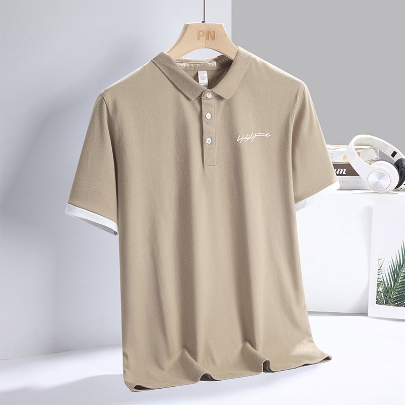 Áo polo Tay Ngắn Phong Cách Hàn Quốc Thời Trang Mùa Hè Cho Nam