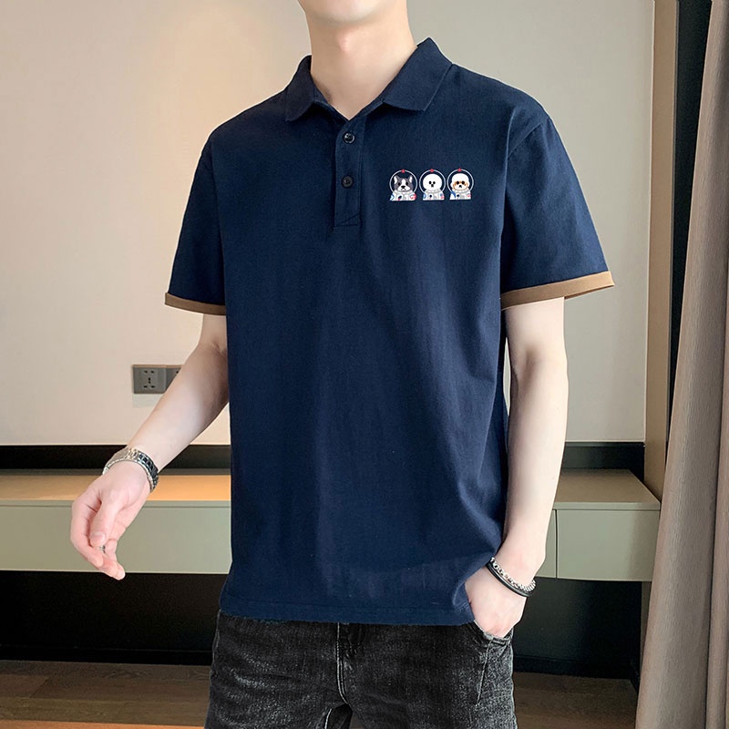 Áo polo Ngắn Tay Phong Cách Hàn Quốc Dành Cho Nam