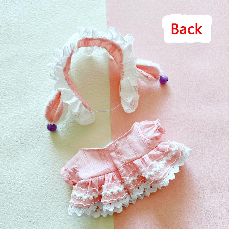 Bộ Quà Tặng Sinh Nhật Cho Búp Bê 20cm Gồm Đầm Hồng Hoa Jennie Lisa Rose Jisoo Dễ Thương