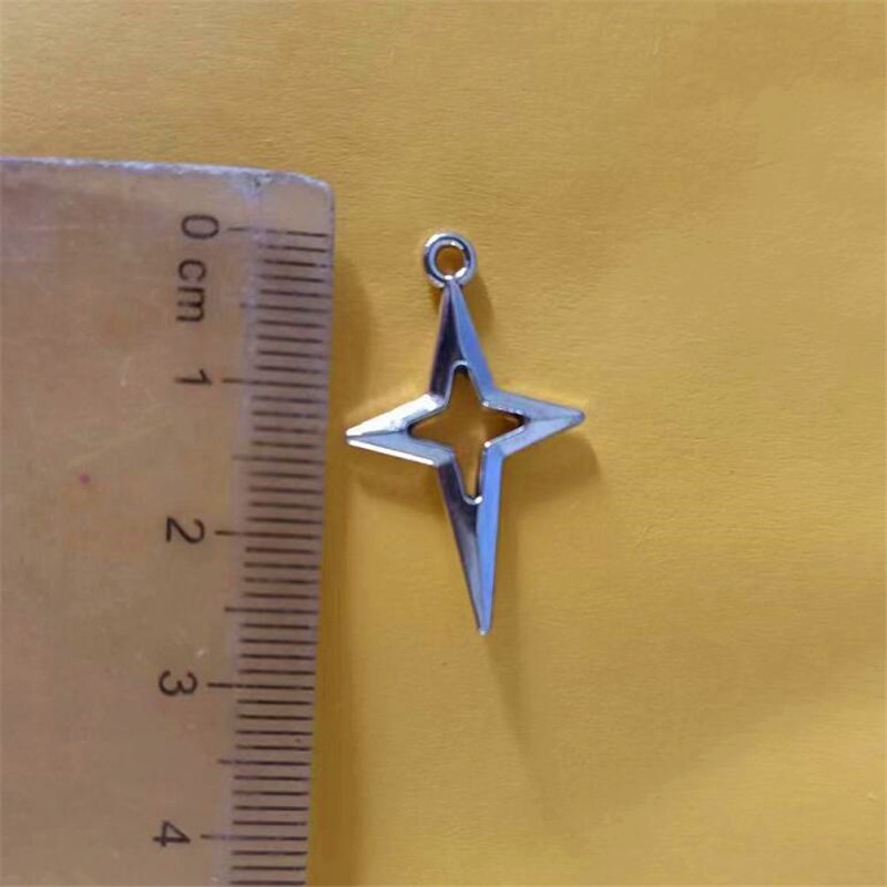 Bộ 50 Mặt Dây Chuyền Hình Thánh Giá Bằng Hợp Kim Kẽm 1.8x2.8CM DIY di384