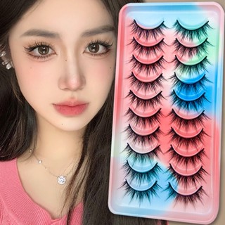 Bộ 10 cặp lông mi giả Cotremyp 3D mềm mại tự nhiên