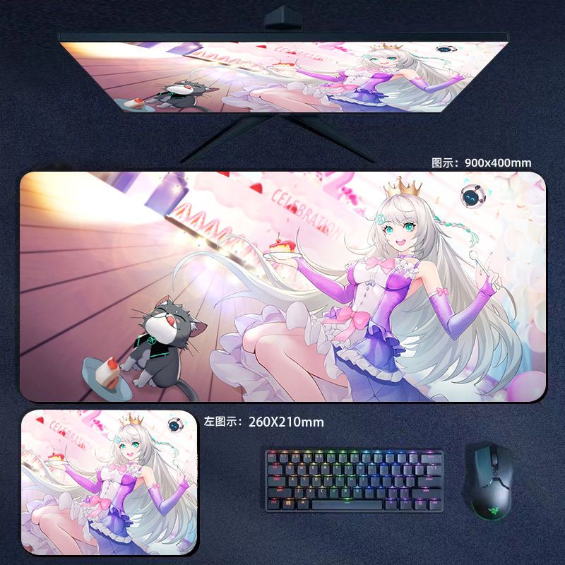 Tianxuan Ji Tấm Lót Chuột Và Bàn Phím Máy Tính Văn Phòng In Hình Anime Abstinence Series Dày Dặn Dùng Trong Văn Phòng