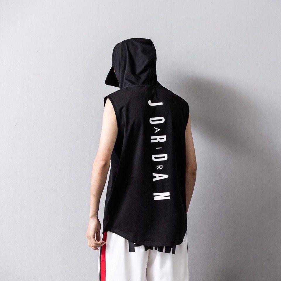 Air JORDAN Áo Ba Lỗ Chơi Bóng Rổ Thoáng Khí Mau Khô Cho Nam