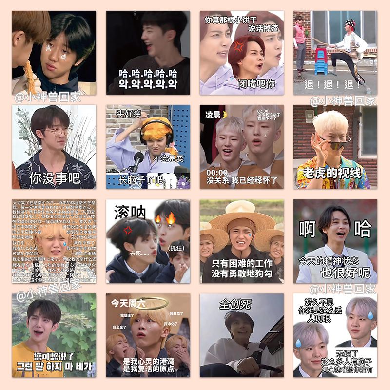 Miếng Dán Hình Nhóm Nhạc Seventeen 61 Seventeen diy 61 Hàn Quốc Trang Trí Túi Xách Chống Thấm Nước Vui Nhộn diy A5.26