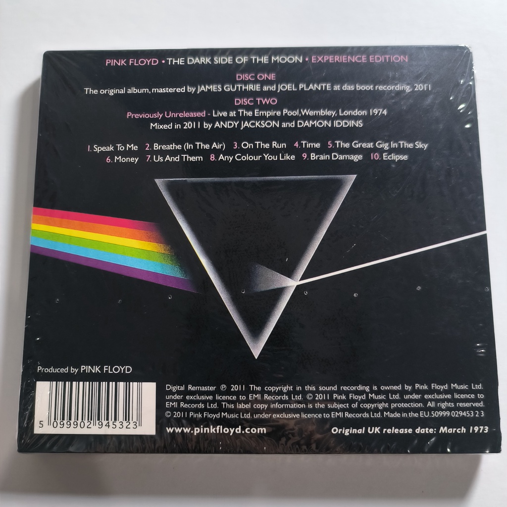 Sealed Pink Floyd Dark Side Of The Moon 2cd New A03