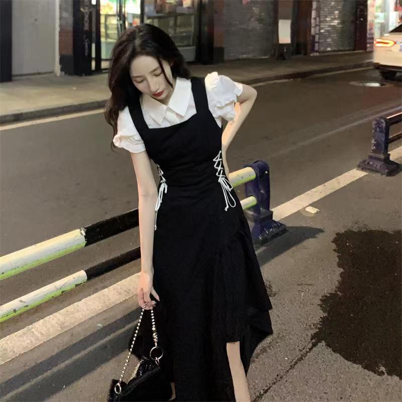 Váy tay bồng chun lưng vintage xixeoshop - v450