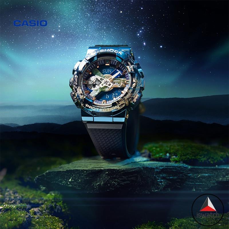 Đồng hồ thể thao nam kỹ thuật số Casio G-Shock Earth Pattern GM-110EARTH