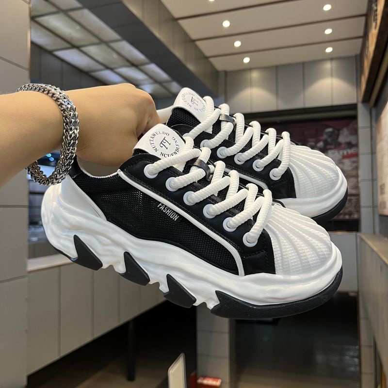 Giày Thể Thao Đế Dày Tăng Chiều Cao 5cm Phong Cách Hàn Quốc Thời Trang Mùa Hè 2023 Mới Cho Nam