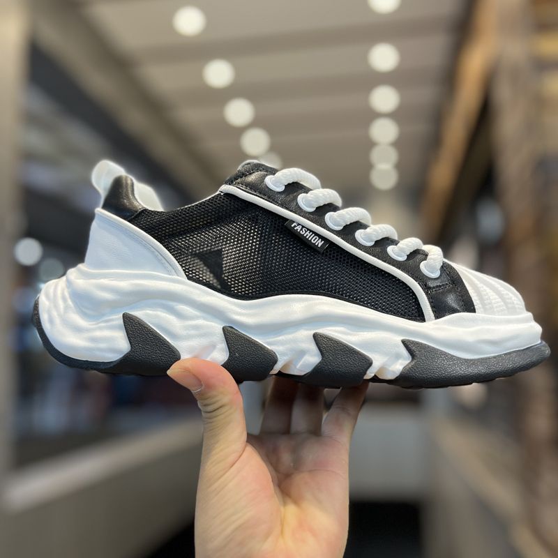 Giày Thể Thao Đế Dày Tăng Chiều Cao 5cm Phong Cách Hàn Quốc Thời Trang Mùa Hè 2023 Mới Cho Nam