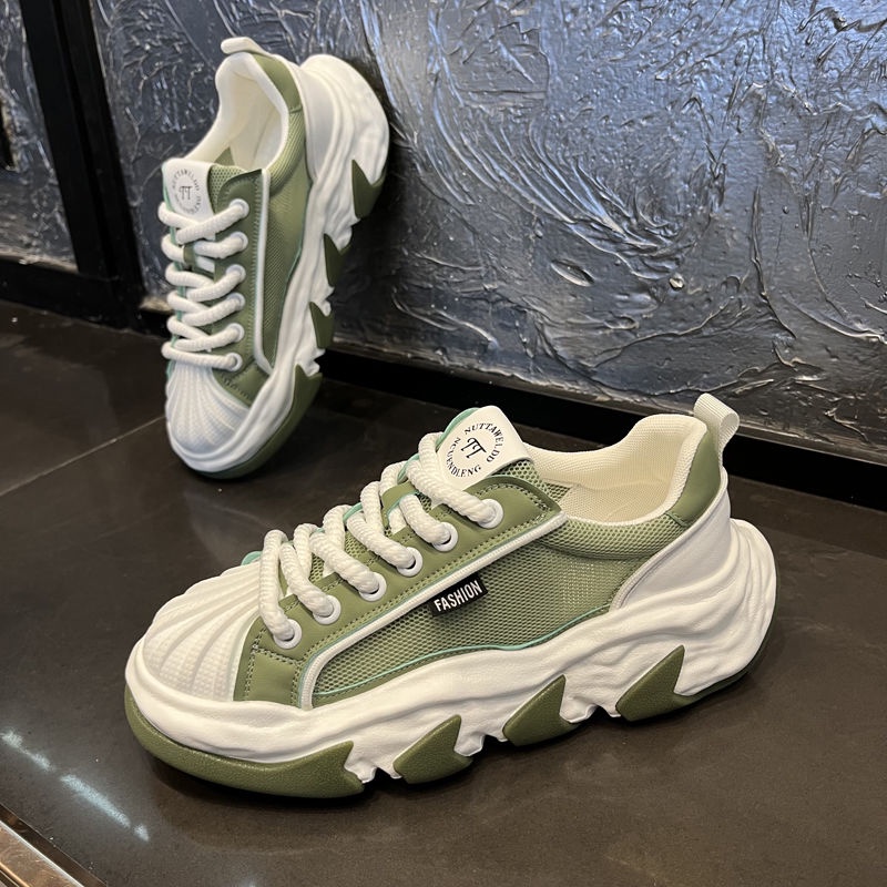 Giày Thể Thao Đế Dày Tăng Chiều Cao 5cm Phong Cách Hàn Quốc Thời Trang Mùa Hè 2023 Mới Cho Nam