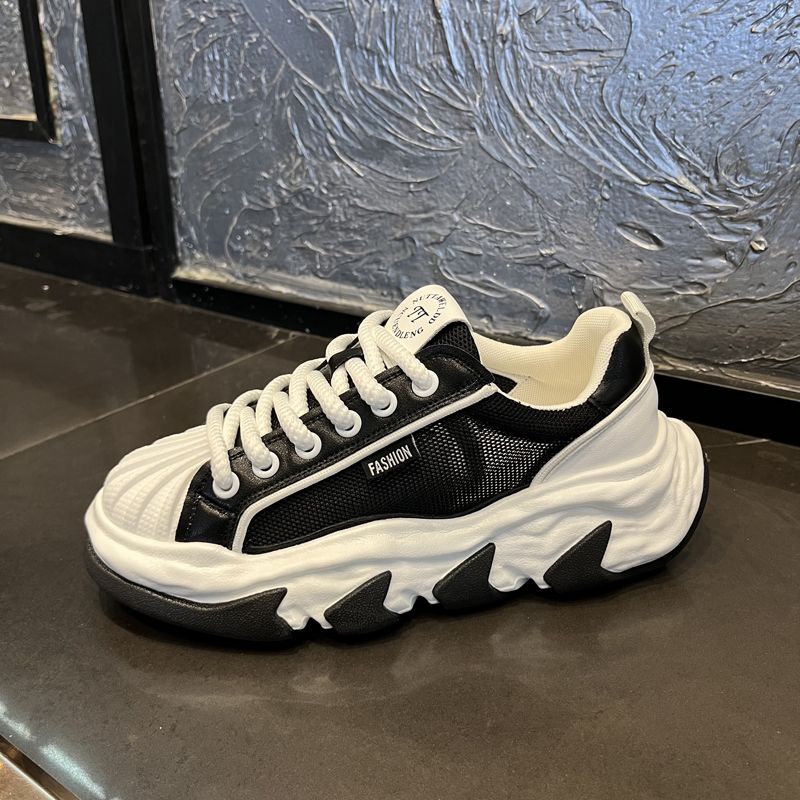 Giày Thể Thao Đế Dày Tăng Chiều Cao 5cm Phong Cách Hàn Quốc Thời Trang Mùa Hè 2023 Mới Cho Nam