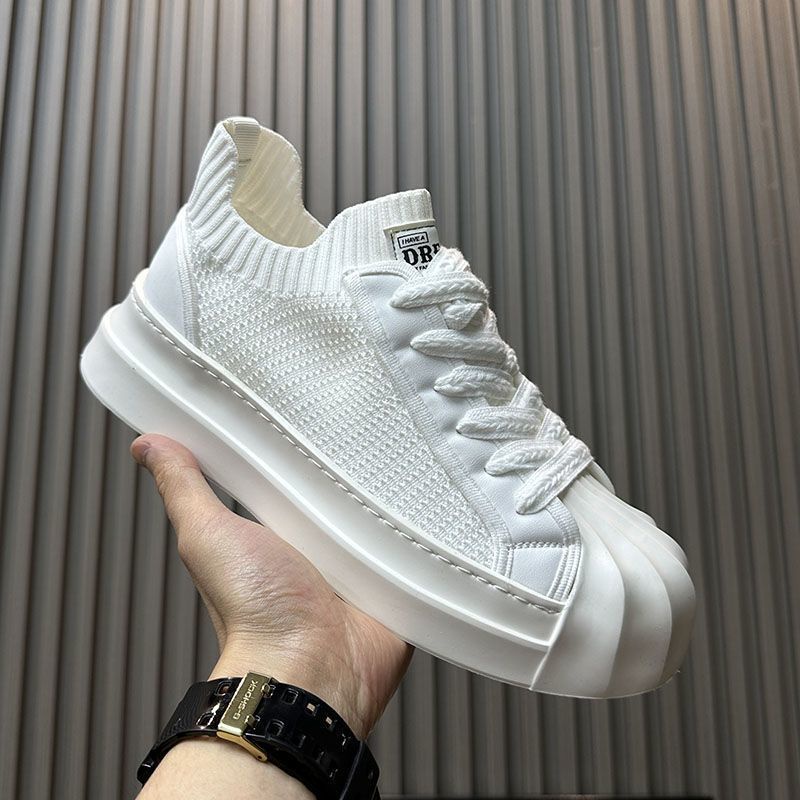 Giày Sneaker Dệt Kim Thoáng Khí Thời Trang Mùa Hè 2023 Phong Cách Hàn Quốc Cho Nam