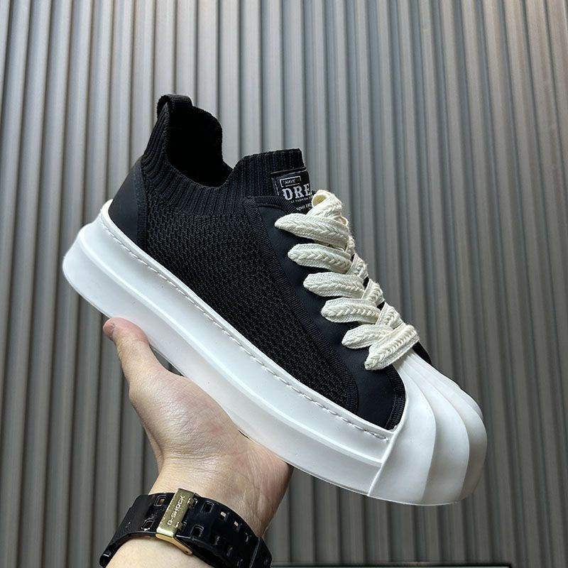 Giày Sneaker Dệt Kim Thoáng Khí Thời Trang Mùa Hè 2023 Phong Cách Hàn Quốc Cho Nam