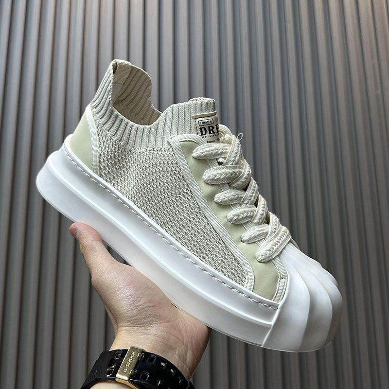 Giày Sneaker Dệt Kim Thoáng Khí Thời Trang Mùa Hè 2023 Phong Cách Hàn Quốc Cho Nam