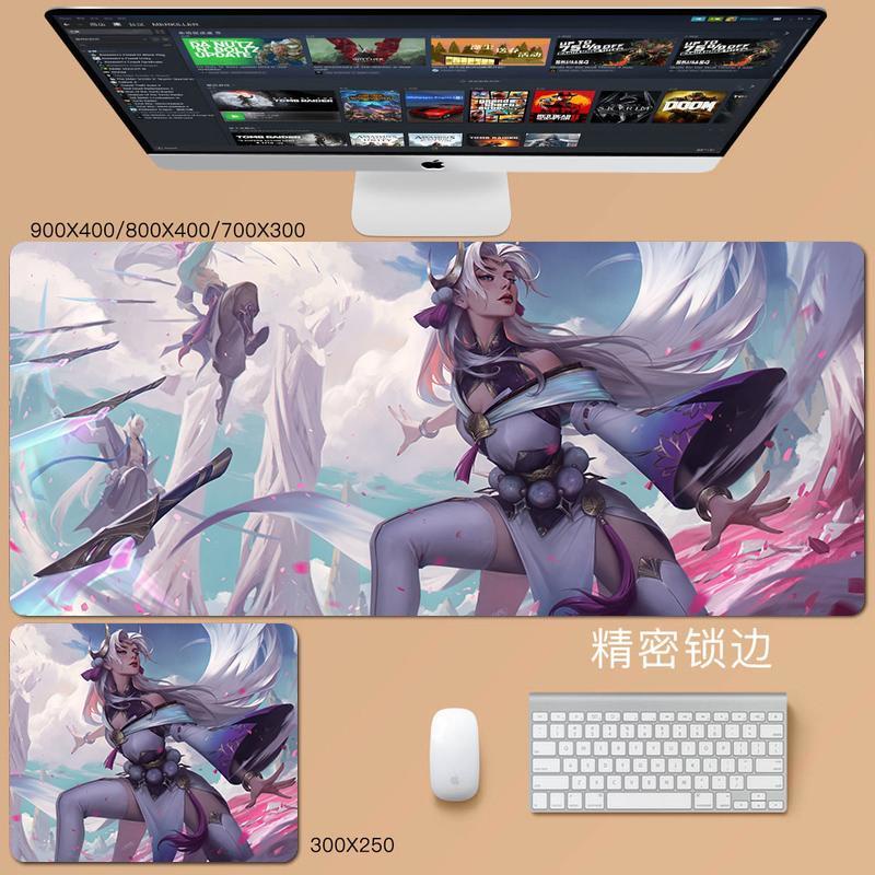 Lol sword girl Tấm Lót Chuột Hình Liên Minh Huyền Thoại Độc Đáo