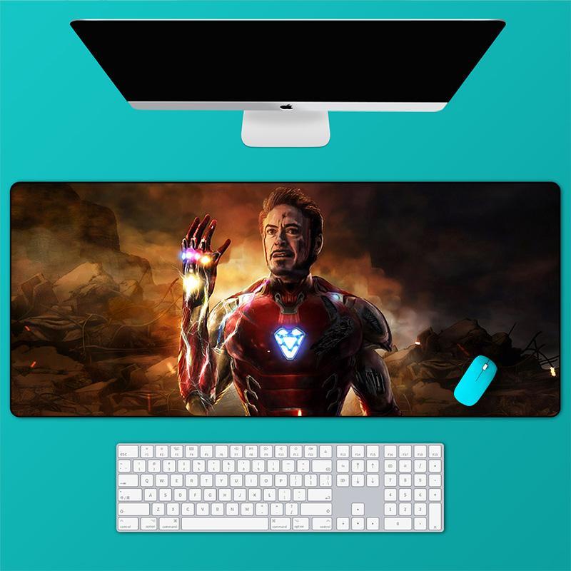 Marvel Tấm Lót Chuột Và Bàn Phím Cỡ Lớn In Hình iron man Độc Đáo